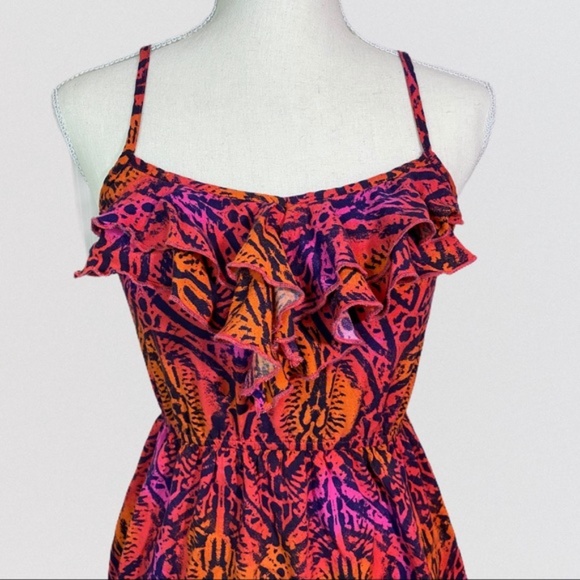 Red Camel Knee Length Sundress - Picture 3 of 8
